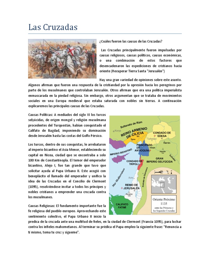 Causas de las Cruzadas en Europa | PDF | Cruzadas | Monarquía absoluta