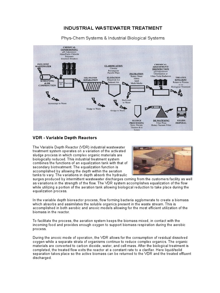 Variable Depth Reactor for Wastewater Treatment | PDF | Sewage ...