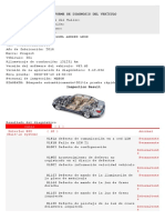 Informe de diagnóstico pre-reparación Peugeot 301