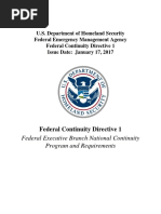 Federal Continuity Directive