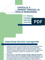Management - CAP II Decizia