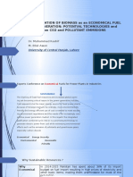 OPTIMIZED UTILIZATION OF BIOMASS as an ECONOMICAL FUEL