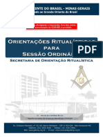 Orientações Ritualísticas para Sessão Ordinária - Versao20 08 2019 PDF