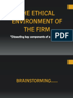 The Ethical Environment of the Firm