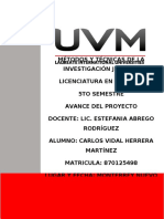 AVANCE DEL PROYECTO 030320