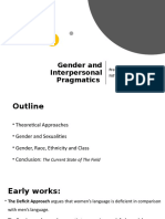 Gender and Interpersonal Pragmatics