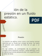 Variación de La Presión en Un Fluido Estático