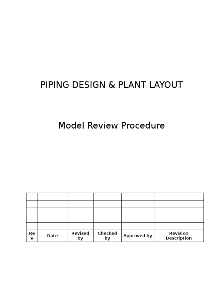 Model Review Procedure PDF Design Computing