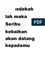 Bersedekah