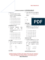 Latihan Soal LINGKARAN