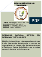 Clases para La Uasf, Tráfico Ilícito Del Patrimonio Cultural