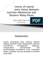 Differences of Lateral Cephalometry Values Between Australo-Malenesian and.pptx
