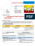 SESIÓN PERSONAL 2 Dialogamos Sobre Nuestras Emociones