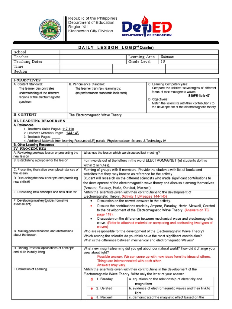Electromagnetic Spectrum Lesson Plan | PDF | Radio | Transmitter