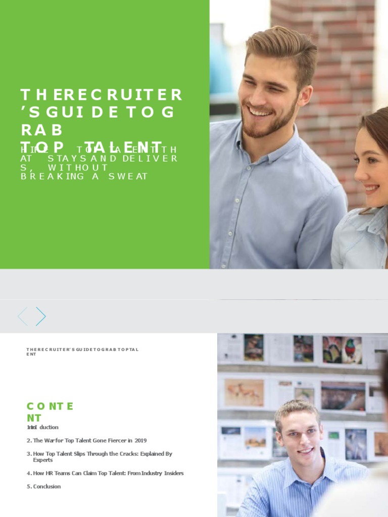 The Recruiter's Guide To Grab Top Talent | PDF | Recruitment | Systems ...