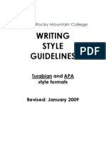 Writing Style Guidelines