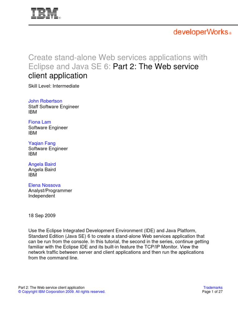 Create Stand-Alone Web Services Applications With Eclipse and Java SE 6 ...