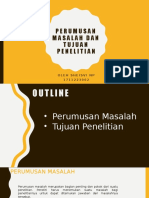 Perumusan Masalah Dan Tujuan Penelitian