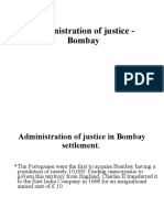 Administration of justice in early Bombay settlement