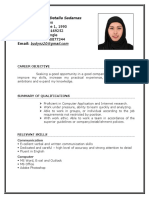 Filipino Job Seeker Resume for Hospitality Role