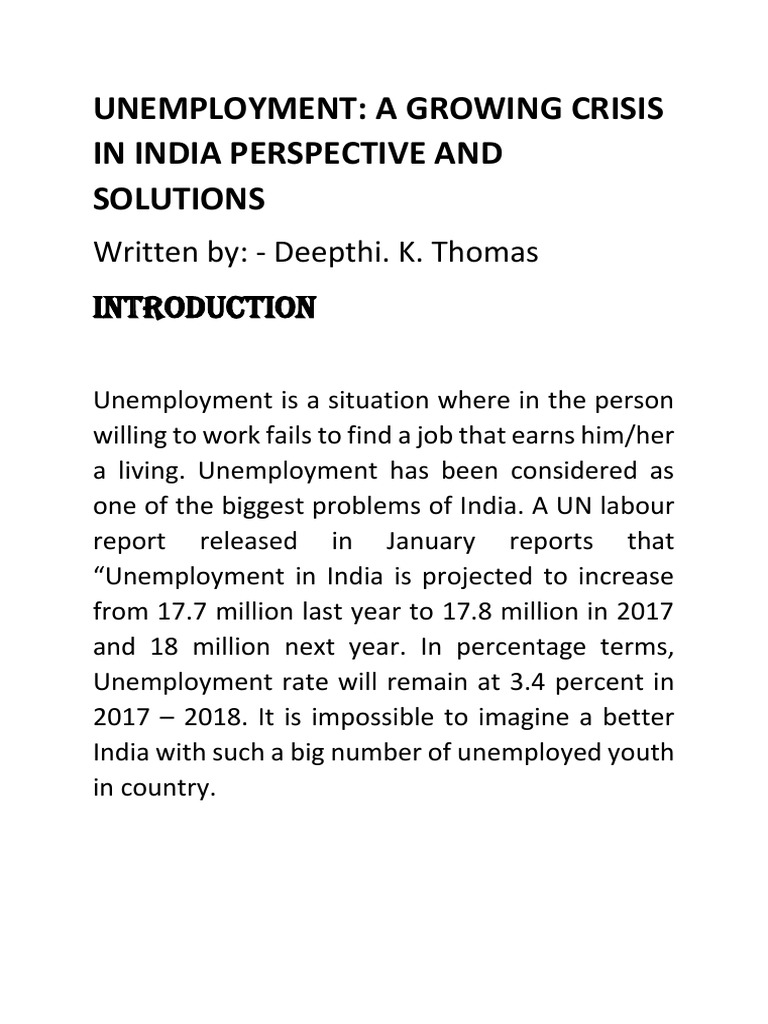 Unemployment Article | PDF | Unemployment | Social Science