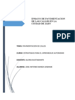 Ensayo de Pavimentacion de Las Calles en La Ciudad de Jaen