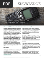 Insead Knowledge The Strategic Decisions That Caused Nokias Failure