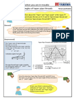 Tap Taper Angles