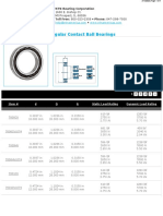 SingleRowMachlineAngularContactBallBearings