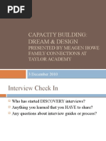 Capacity Building Dream Design