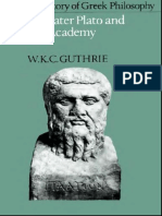 W. K. C. Guthrie - A History of Greek Philosophy, Volume 5 - The Later Plato and The Academy-Cambridge University Press (1978) PDF