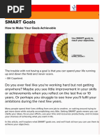 SMART Goals - Time Management Training From MindTools PDF