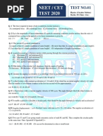 Circular Motion CET Test 8-3-2020 - 1 PDF