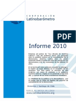 INFORME LATINOBAROMETRO 2010