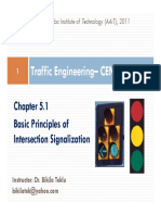 CENG 6302 - CH 5-1 - Basic Principles of Intersection Signalization PDF
