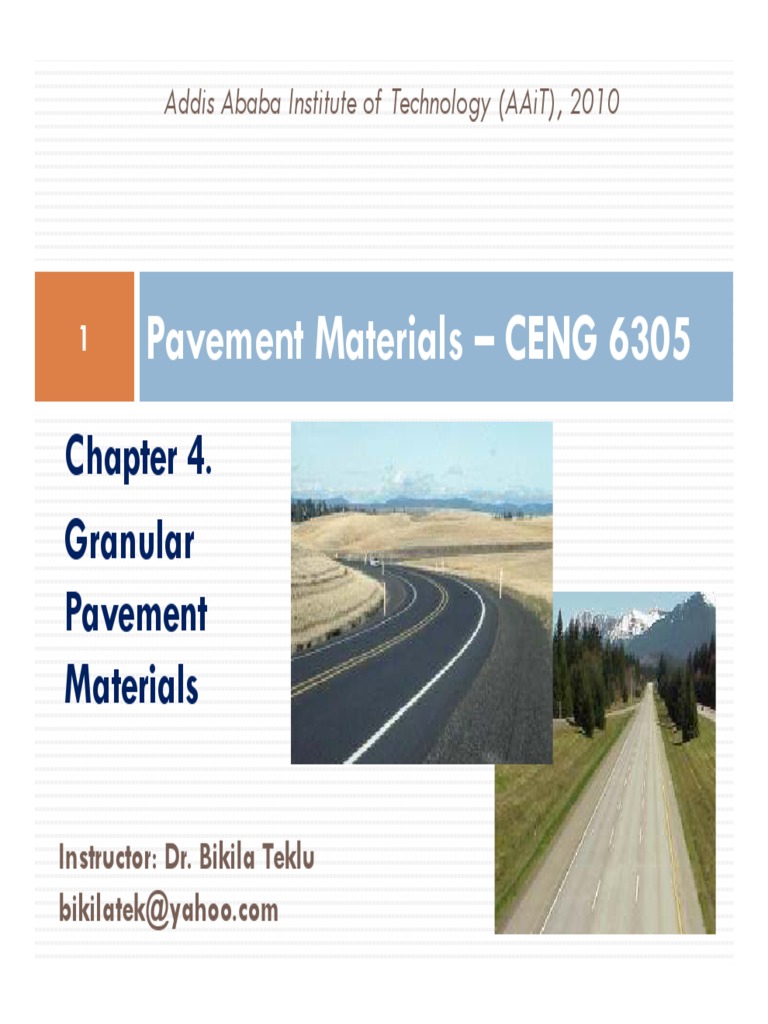 Granular Pavement Materials Overview | PDF | Rock (Geology ...