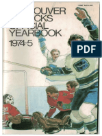 1974-75 Vancouver Canucks Yearbook / Media Guide