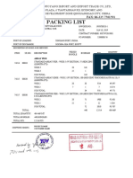 QINHUANGDAO GUOYANG EXPORT PACKING LIST