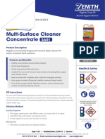 TIS SA01 Safe Dose Multi Surface Cleaner Concentrate PDF