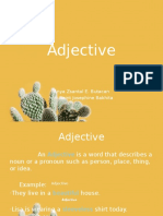 Butacan English Project Adjective 4th Quarter