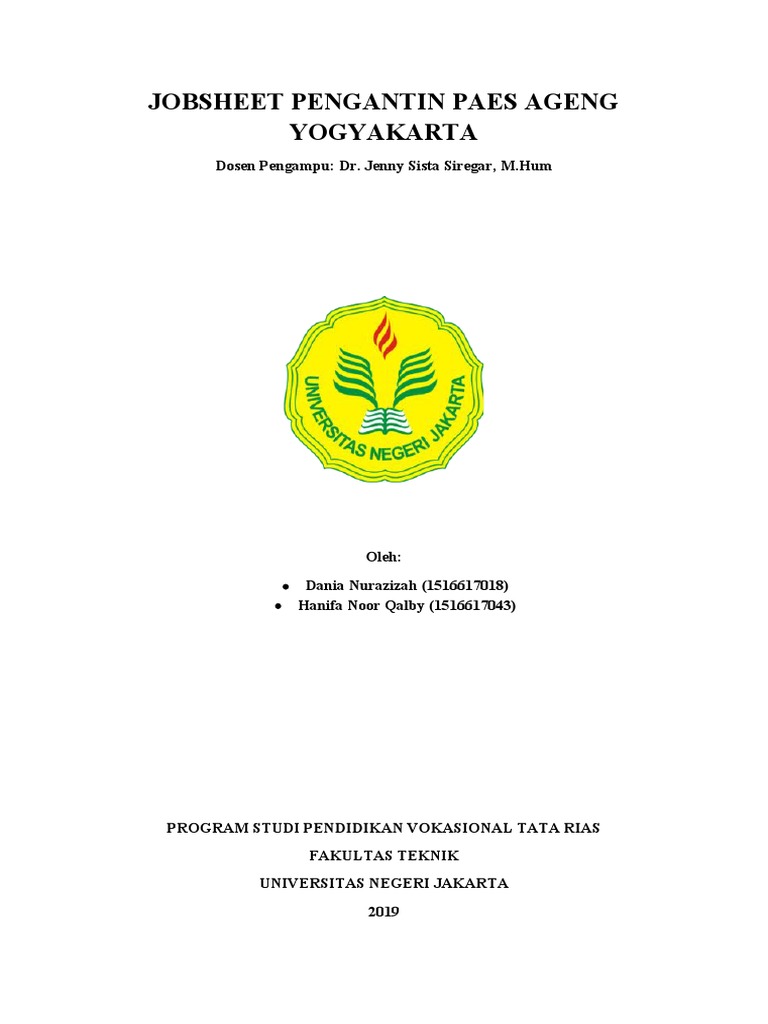 Jobsheet Pengantin Docx