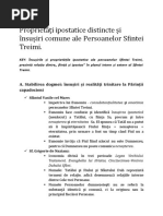 3.proprietăţile Comune Şi Distincte Ale Persoanelor Sfintei Treimi