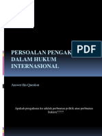 Persoalan Pengakuan Dalam Hukum Internasional PDF