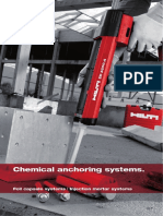Chemical anchoring systems guide