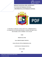 La dinámica familiar y su relación con la predisposición a la ludopatía en estudiantes