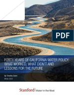Forty Years of California Water Policy