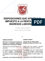 Dra Luz Mary Cardenas - Disposiciones Que Afectan El Impuesto A La Renta