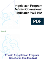 Program KIA, Indikator Dan Definisi Operasionalnya Dr. Andy