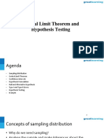 Central Limit Theorem and Hypothesis Testing Explained