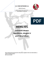 KFC Menu Informatii Suplimentare PDF